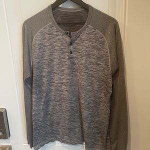 Lululemon grey Henley l/s